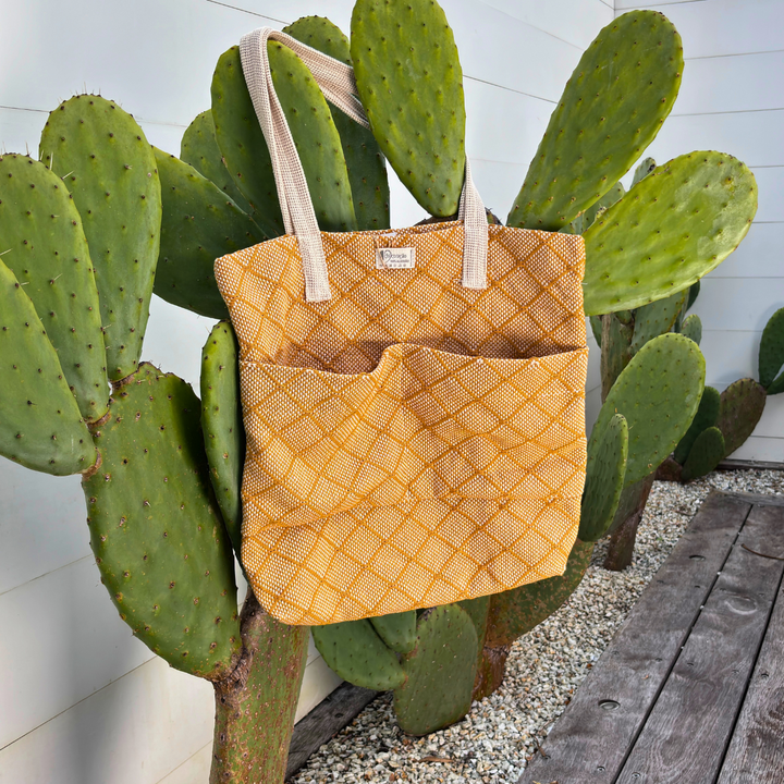 Gold Beach Bag 100% Organic Cotton