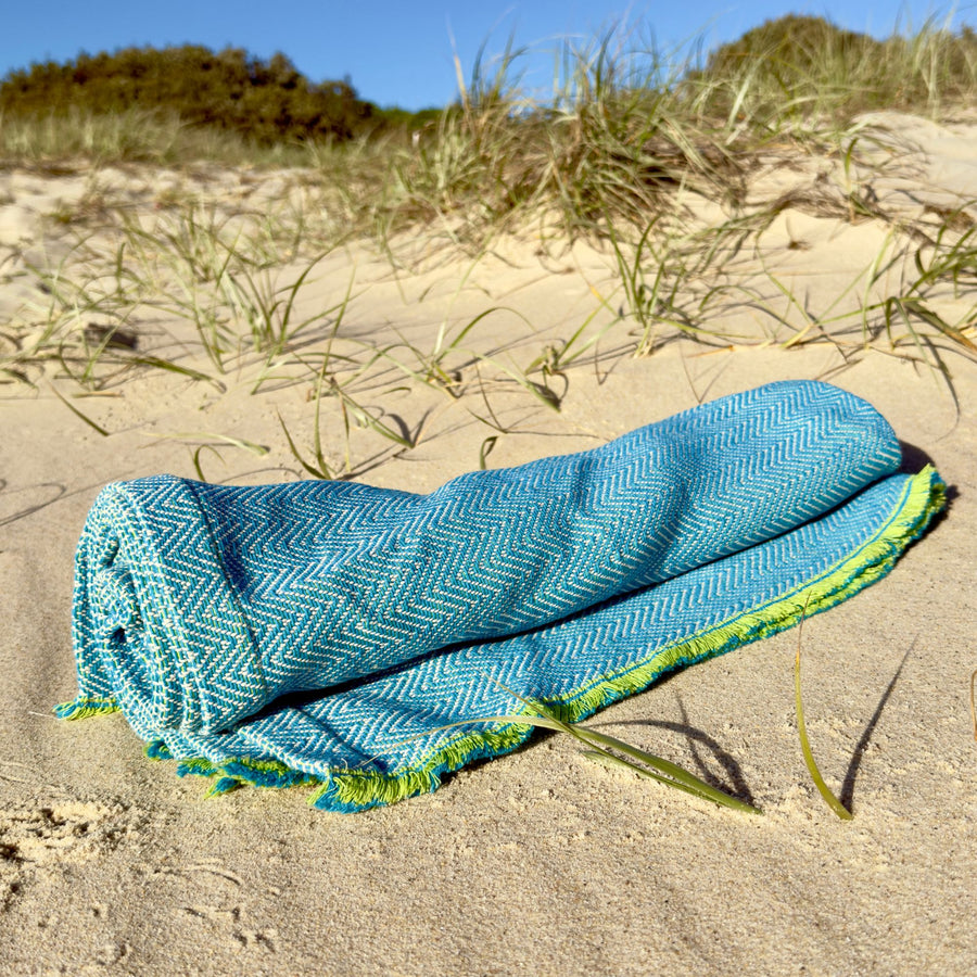 beach towel yellow
