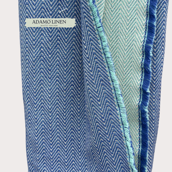 blue cotton towel