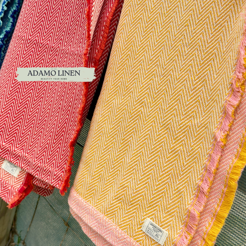 cotton towel yellow
