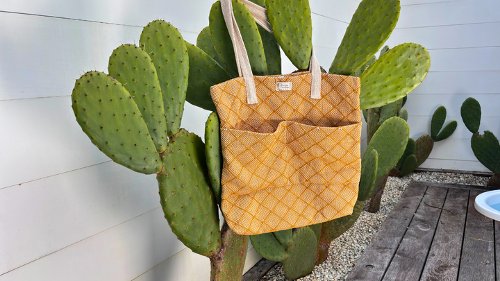 Gold Beach Bag 100% Organic Cotton