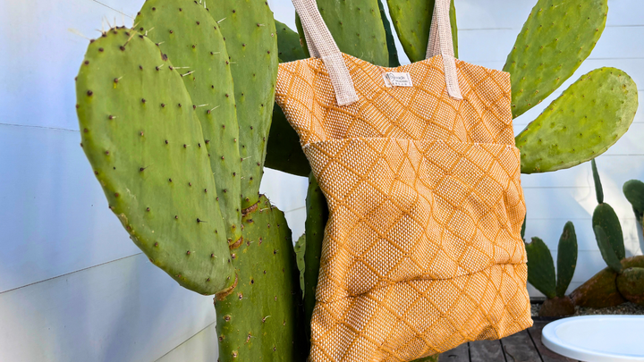 Gold Beach Bag 100% Organic Cotton