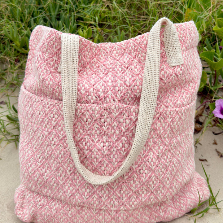 pink cotton bag