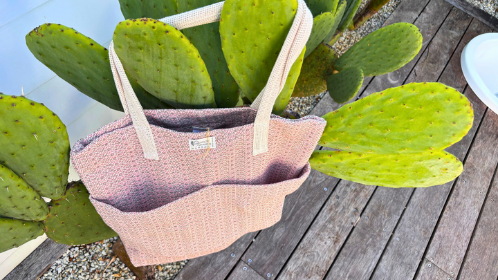 Pink Beach Bag 100% Cotton